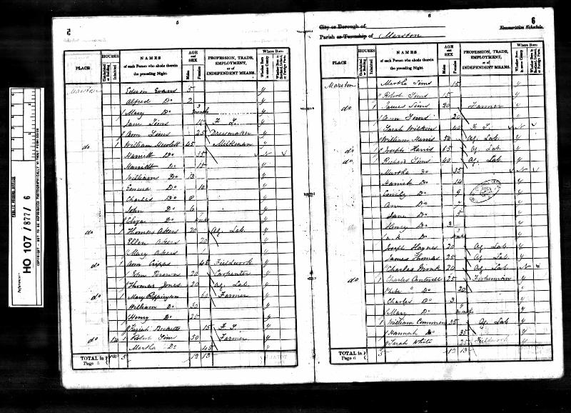 Sims (Richard) 1841 Census